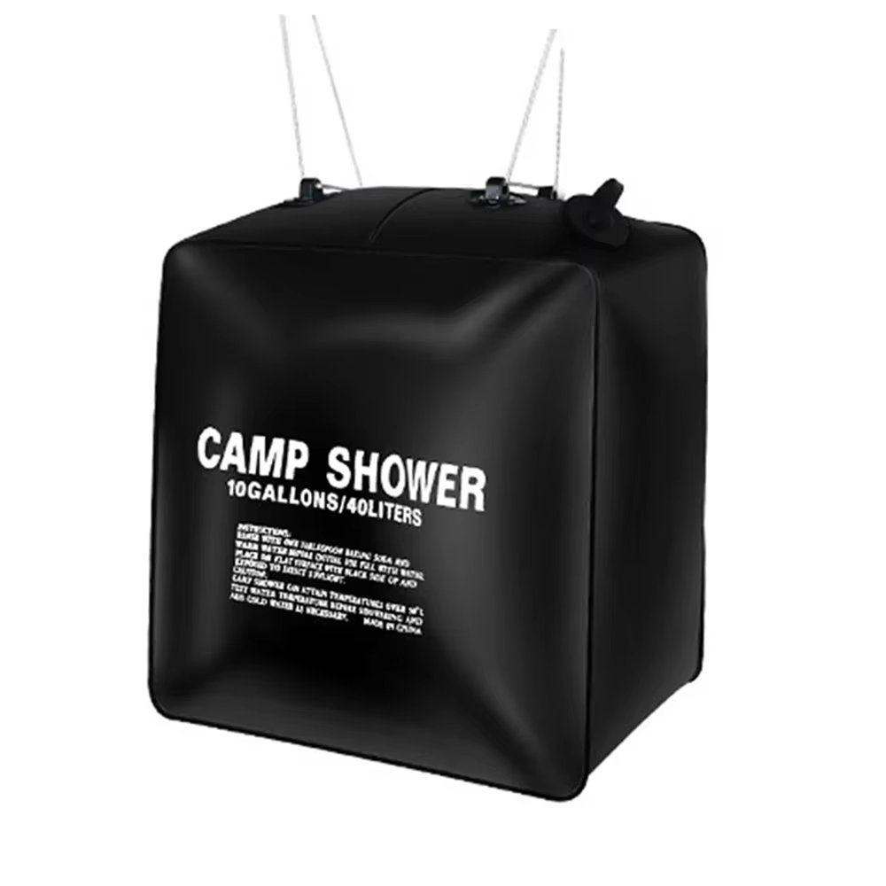Sac de douche solaire en PVC de 40L avec tube en plastique