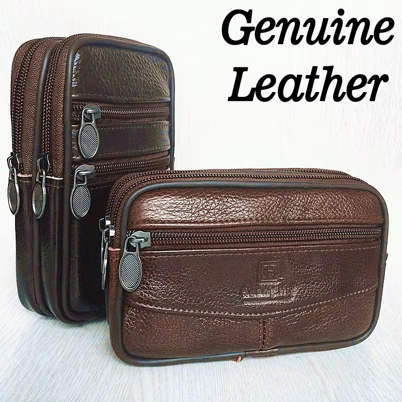 Nouveau sac à main en cuir véritable pour hommes et femmes