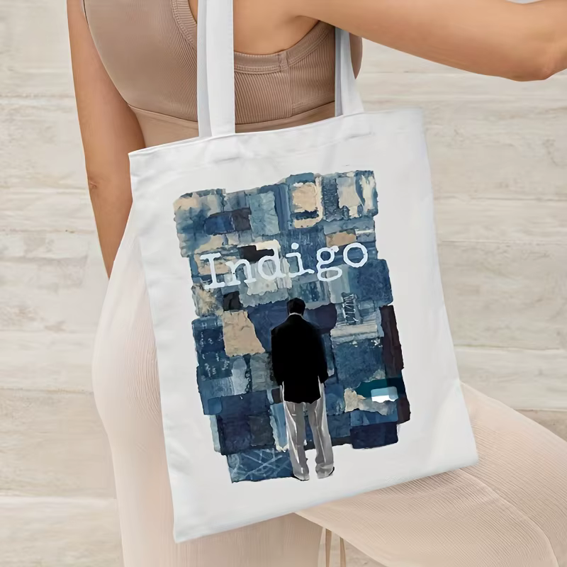 RM Indigo Album sac à main Kpop CanvasTote sac de haute qualité réutilisable Shopping tissu sac grand supermarché Shpper femme sac à bandoulière