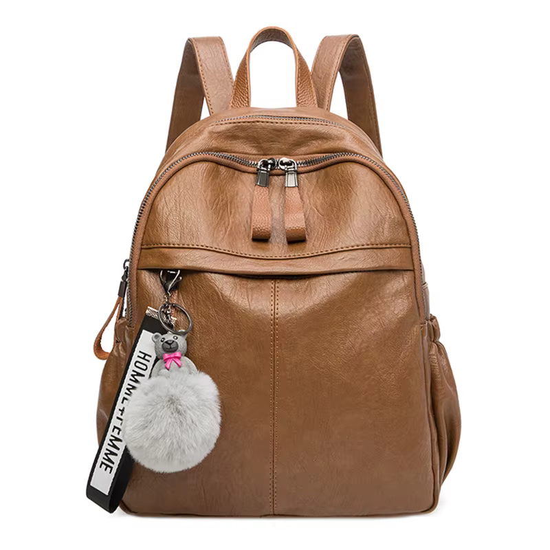 Sacs à dos en cuir véritable pour femmes