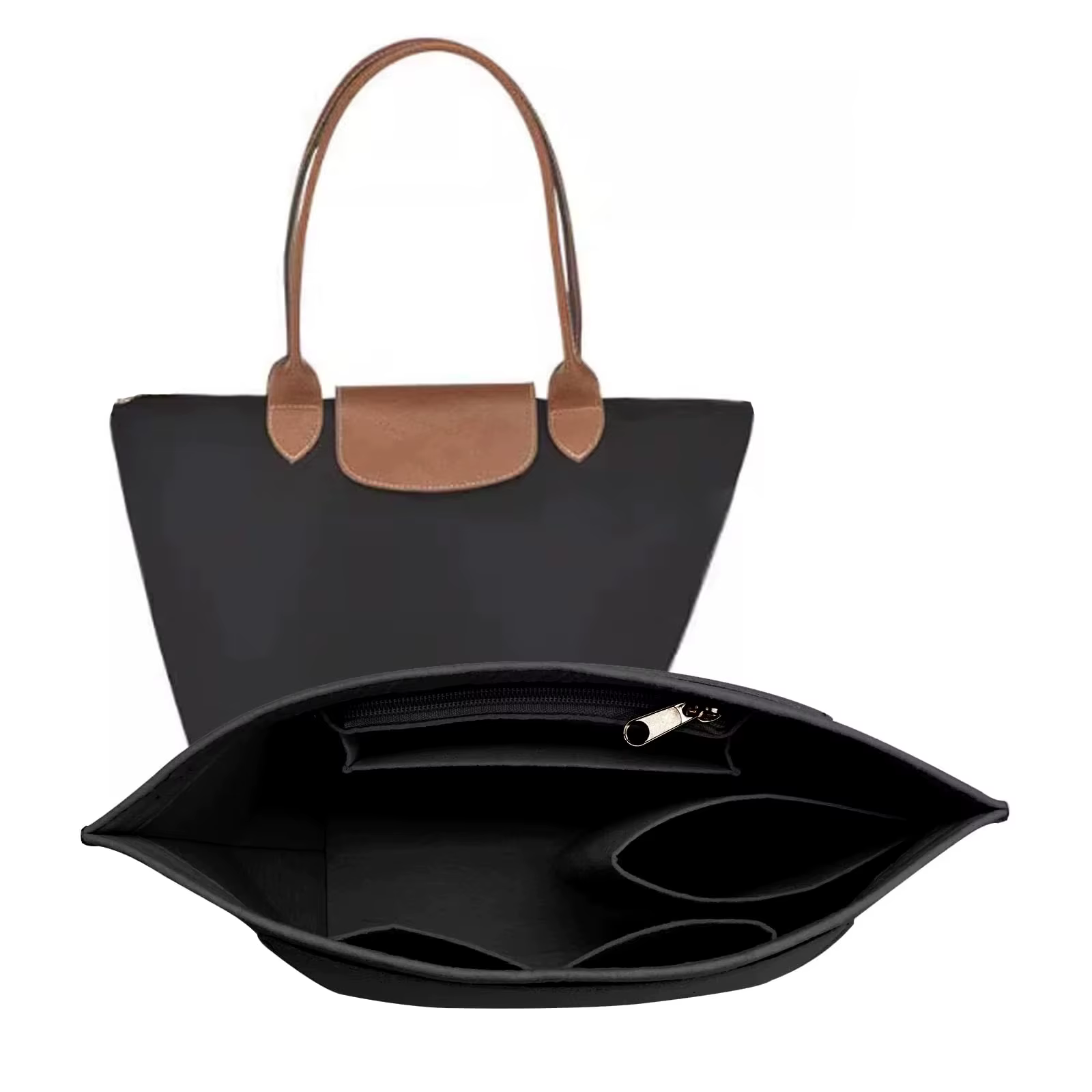 Insert organisateur de sac à main en feutre pour Longchamp Le Pliage L