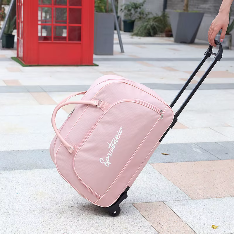 Valise de voyage sac à roulettes sacs à bagages de grande capacité pliable cabine de sport femmes hommes