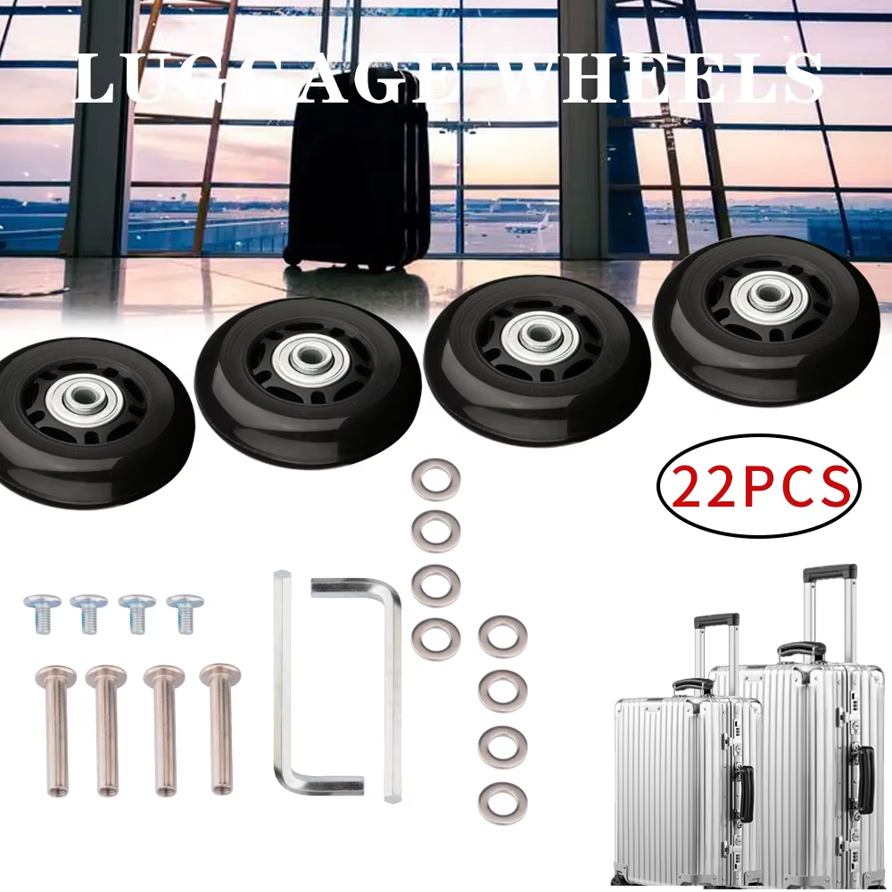 22 pièces/ensemble valise roue Dia40mm/50mm/60mm bagages roues remplacement