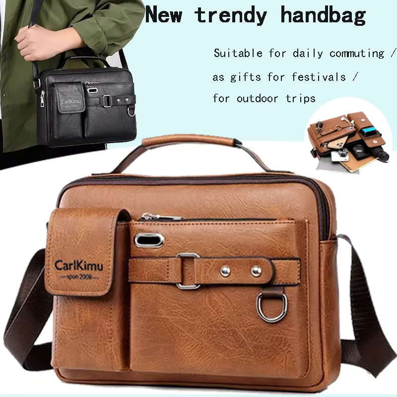 Sac d'affaires à bandoulière unique pour hommes
