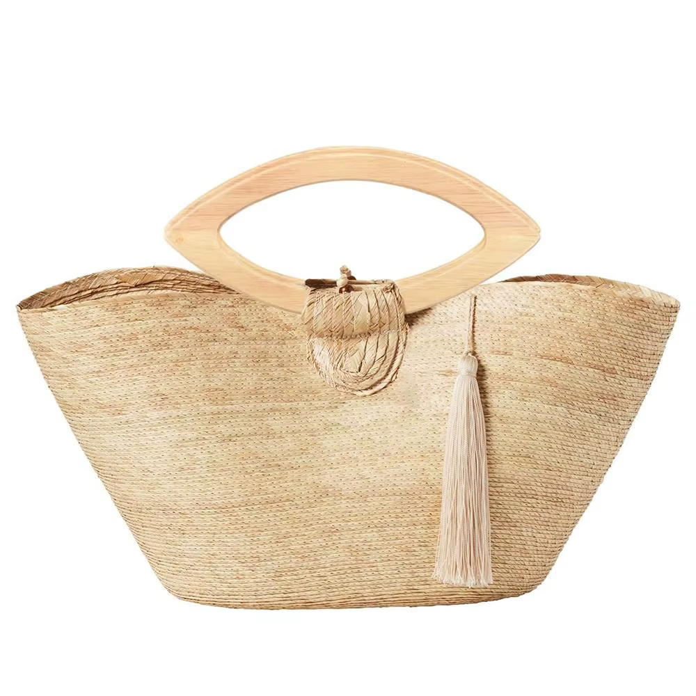 Nouveau Poignées de sac en bois