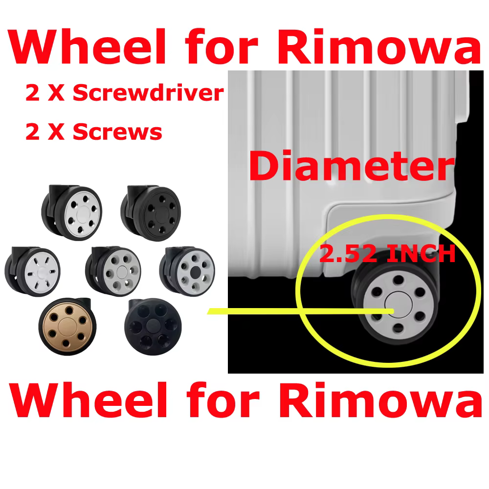 Roues de remplacement pour valises Rimowa