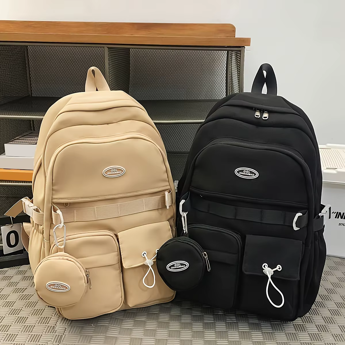 Sac à dos Simple grande capacité sport voyage sac à dos collège lycée loisirs sac tutoriel sac