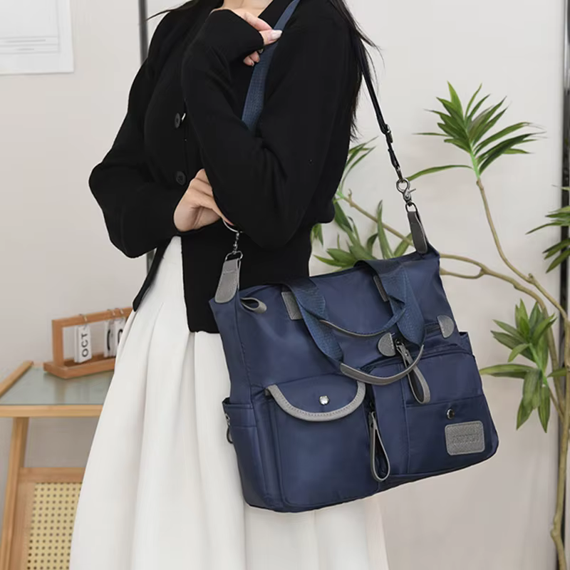 Nouveau dames sac fourre-tout mode Nylon imperméable à l'eau décontracté épaule momie sac grande capacité femmes messager sacs à main