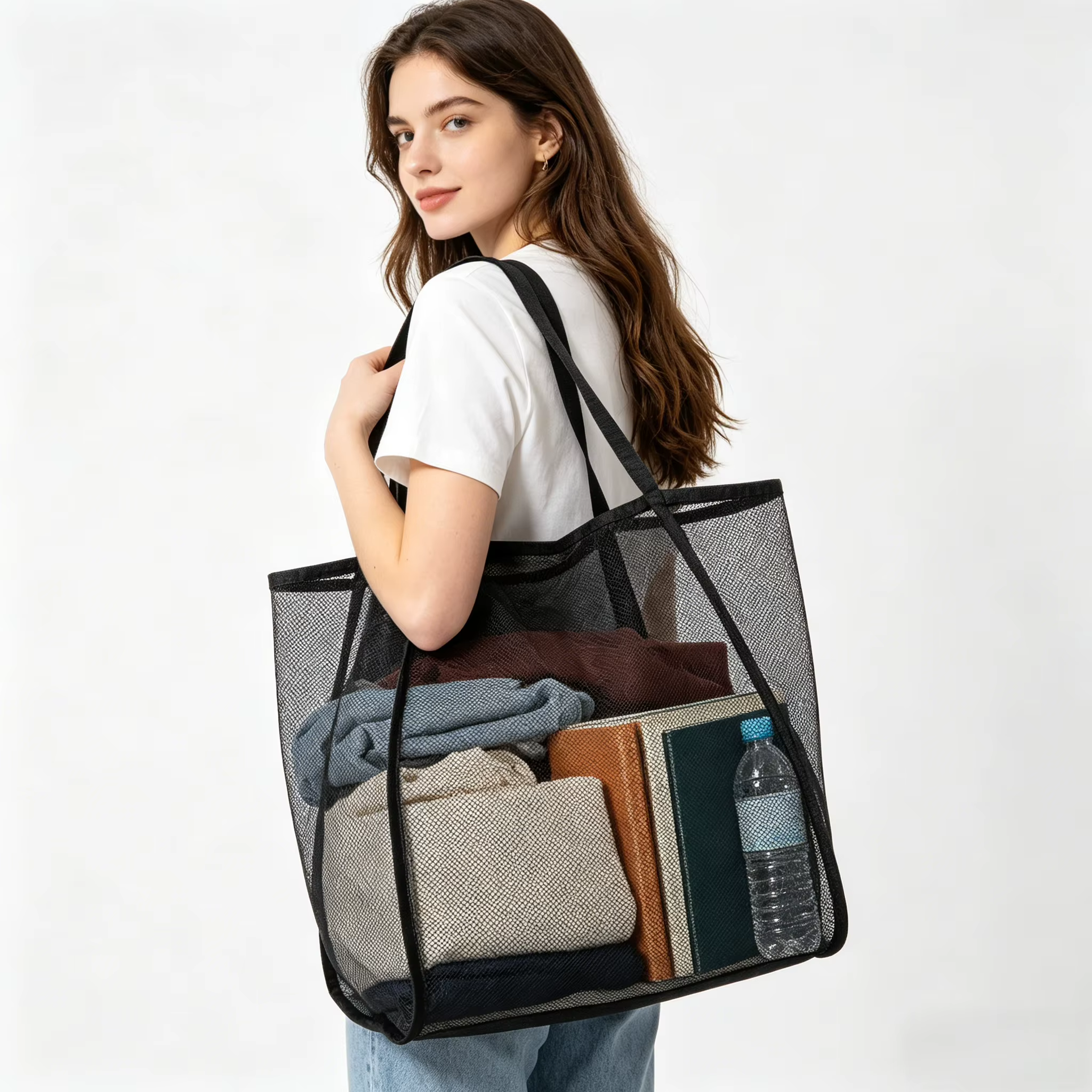 Sac de plage en maille