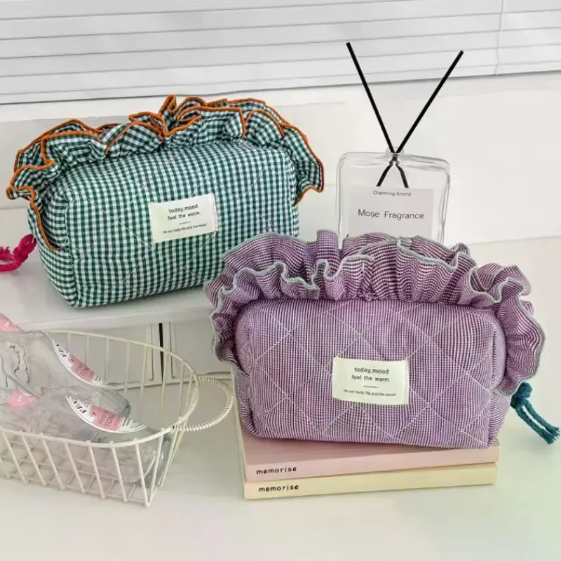Trousse de maquillage cosmétique Vintage vichy pour femmes