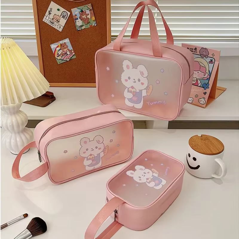 Trousse de toilette transparente pour femme
