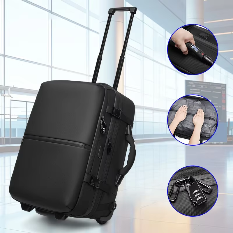 Sacs à dos d'affaires de compression sous vide de chariot de voyage