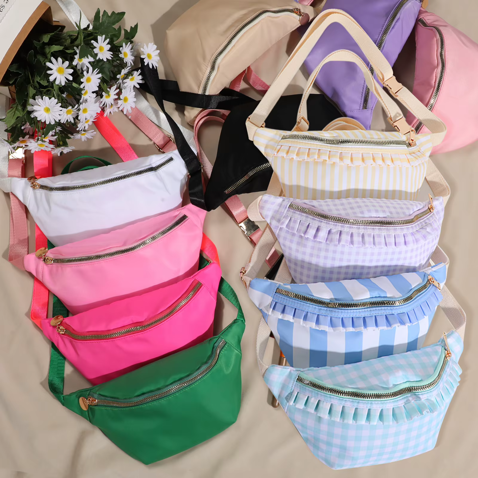 Sac banane en nylon pour femme